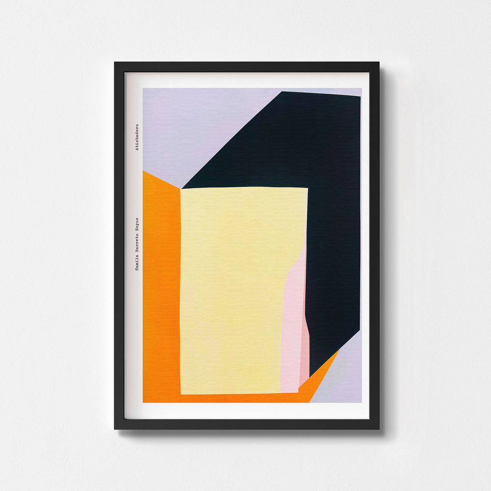 
                  
                    Modern abstract wall art poster in a black frame.
                  
                