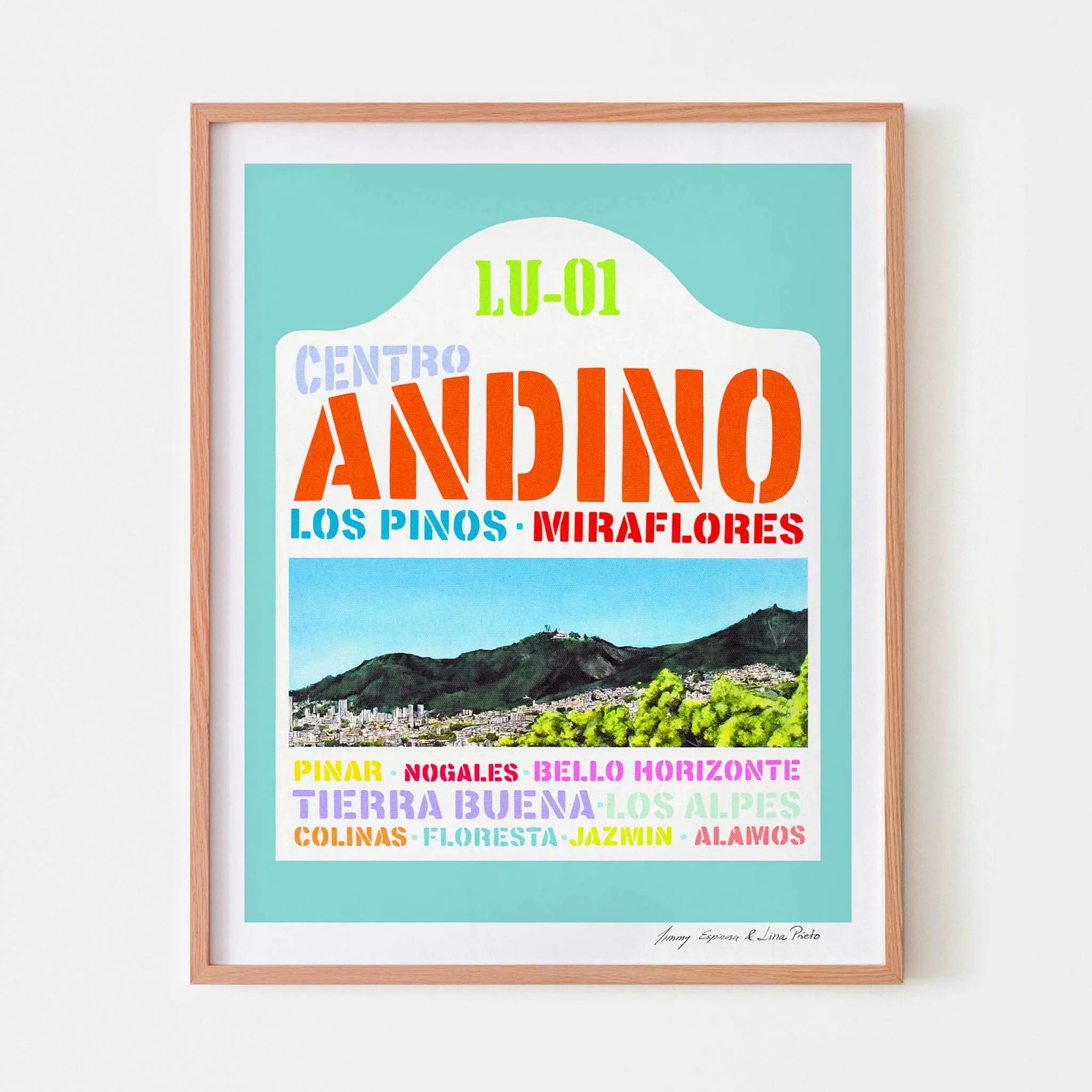 Cenroa Graphics Centro Andino | Graphic art print | Studio Parga