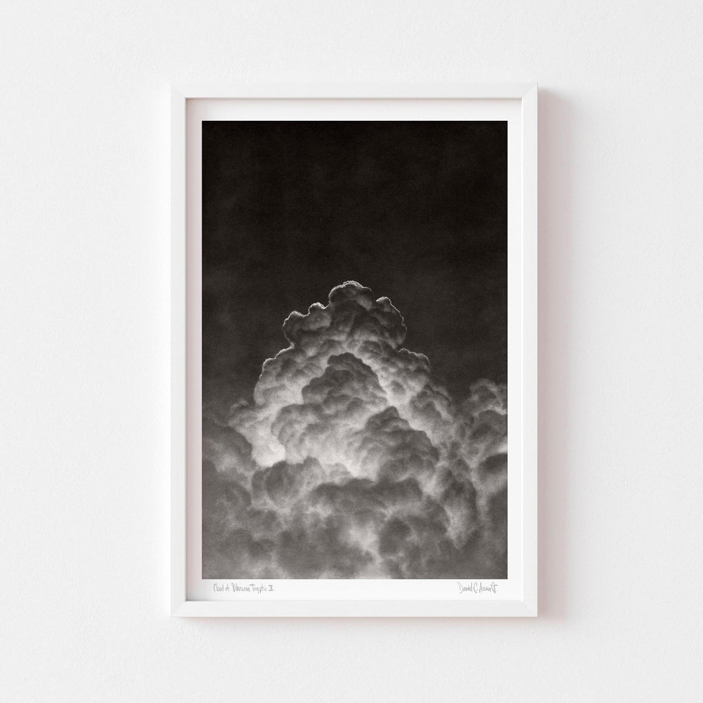 
                  
                    Black and white fine art print of a cloud framed in white.
                  
                