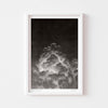 Black and white fine art print of a cloud framed in white.