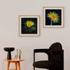 Buttercup flower art print in a modern home