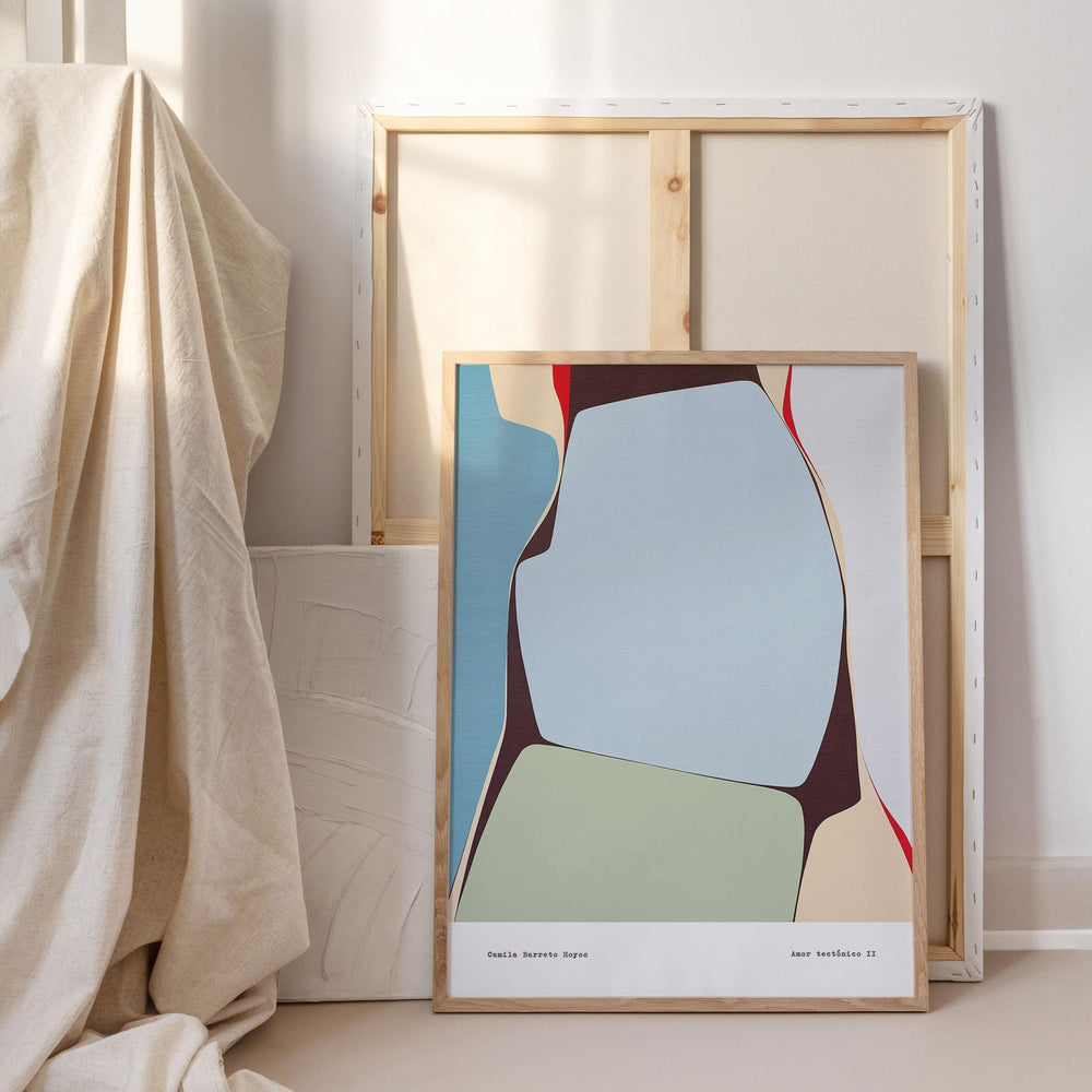 
                  
                    Minimalist modern art print in a neutral living space.
                  
                