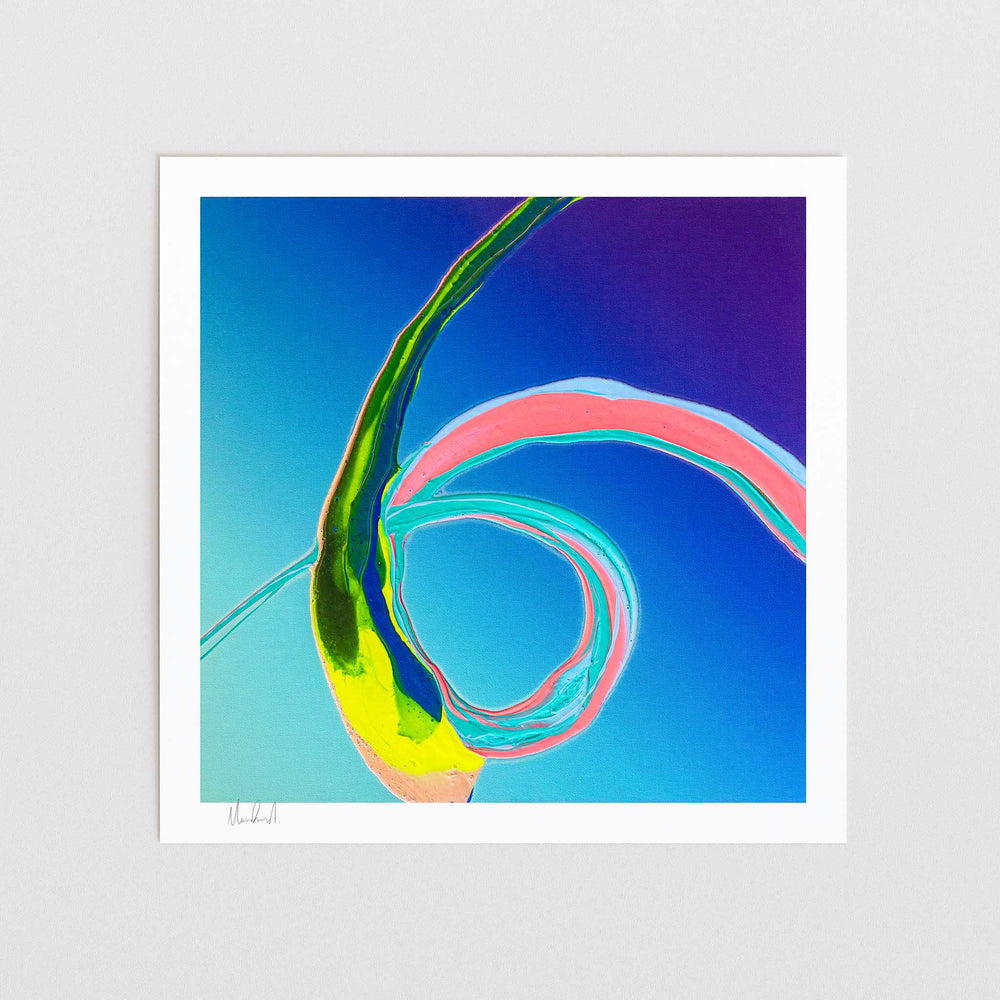 
                  
                    Blue abstract wall art print.
                  
                